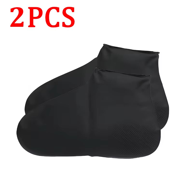 Versatile 6/4/2PCS Waterproof Silicone Shoe Covers - Durable, Anti-Slip & Reusable for Rainy Days and Outdoor Adventures