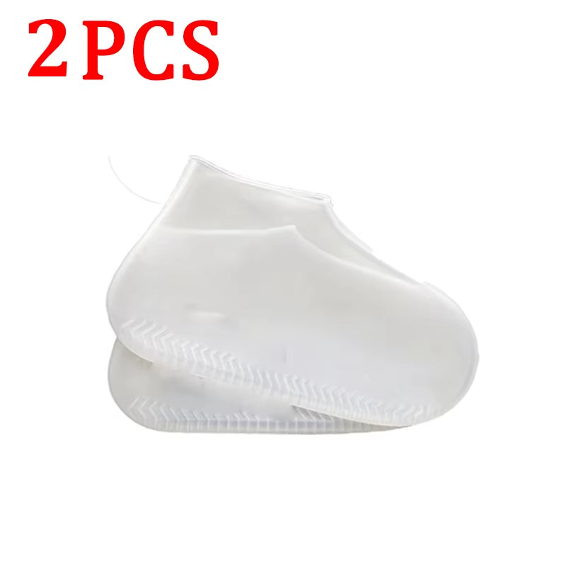 Versatile 6/4/2PCS Waterproof Silicone Shoe Covers - Durable, Anti-Slip & Reusable for Rainy Days and Outdoor Adventures