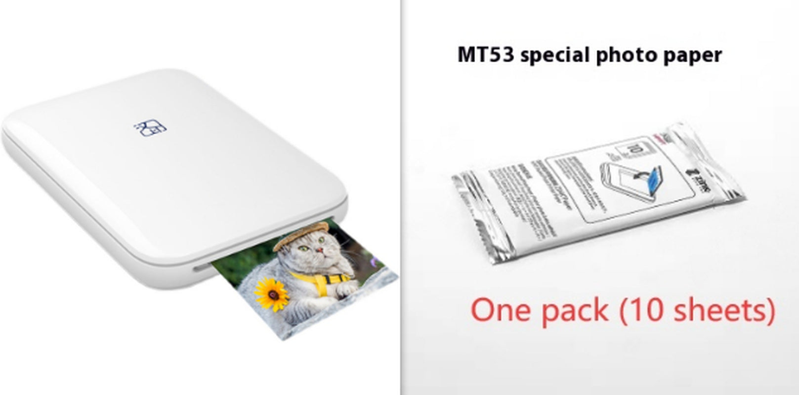 Portable Full-Color Wireless Photo Printer - Capture and Print Memories Anywhere!